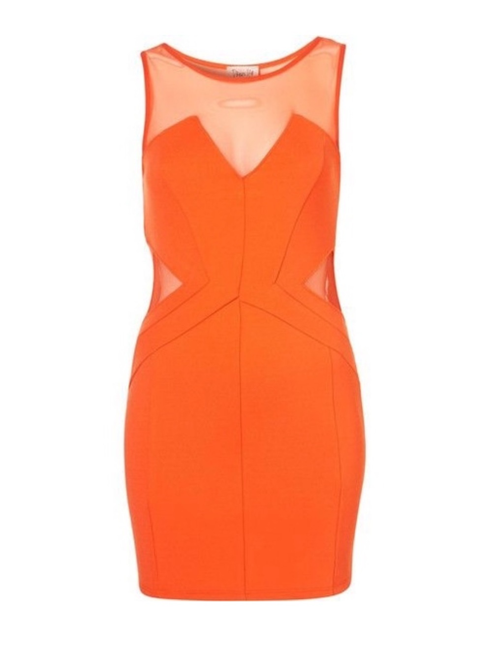 SALE TOPSHOP Dress Up Orange Mini Dress